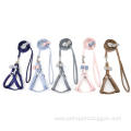 Korean style cute breathable polyester dog harness